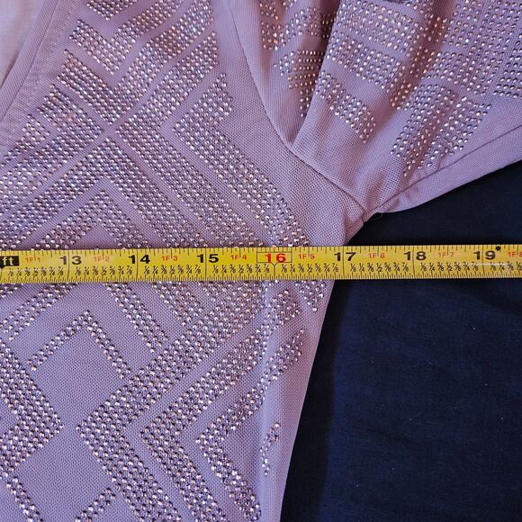 Wow Couture Gold Label Embellished Mini Dress Size M Bodycon Cocktail Party - Picture 7 of 9